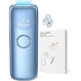 Laser Hair Removal Ubroo IPL Hair Removal Device with 5℃ Ice Cooling,Painless Laser Hair Removal for Women and Men,Full Body Use for Legs,Bikini,Armpits (Blue)