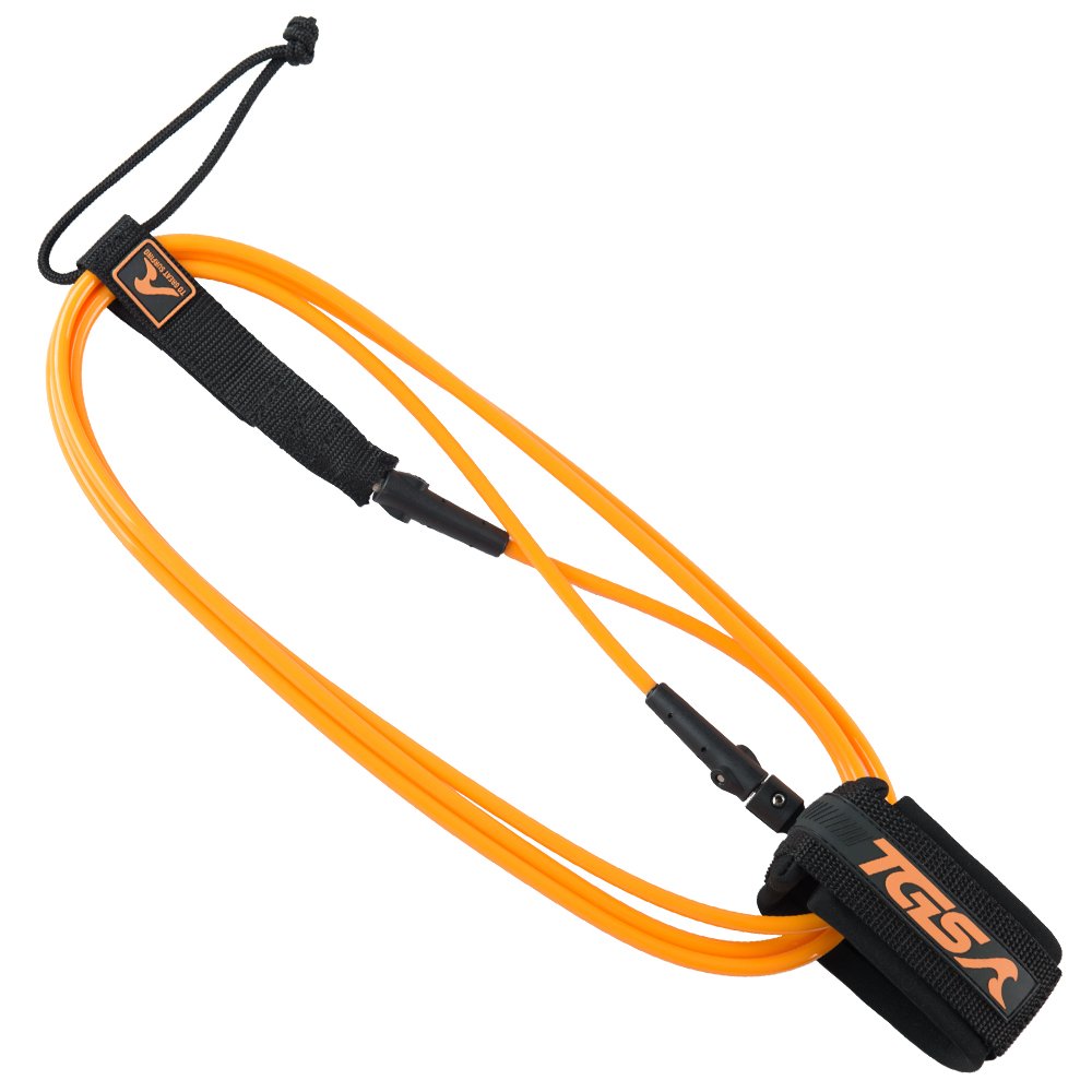 TGS Superior Surf Leash 7 ft Premium Leash with Double Stainless Steel