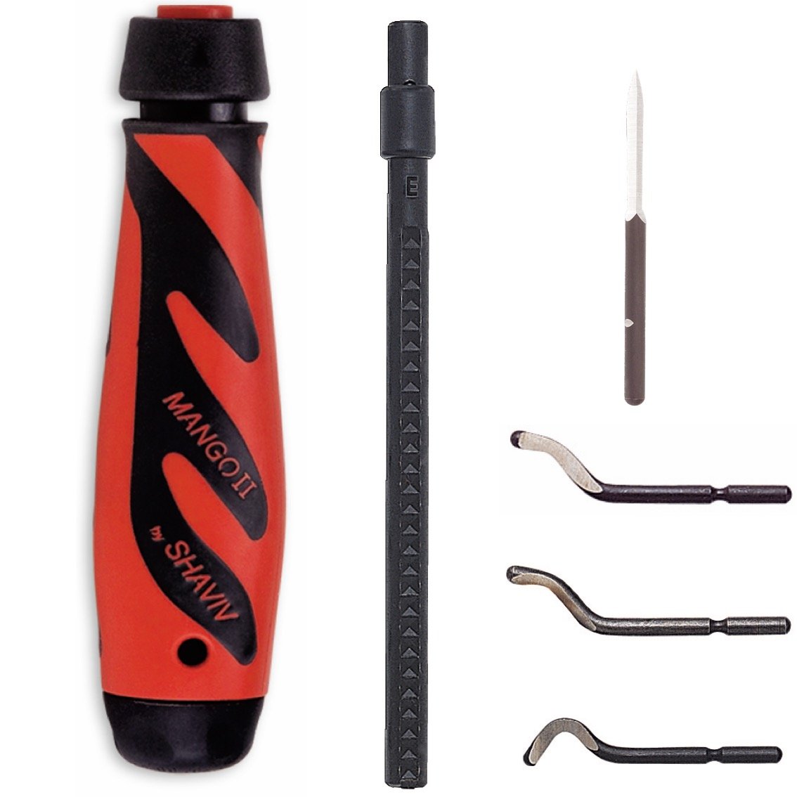 VARGUS SHAVIV Allround Set Mango II E100 E200 E300 + E400 Hand Deburring Universal