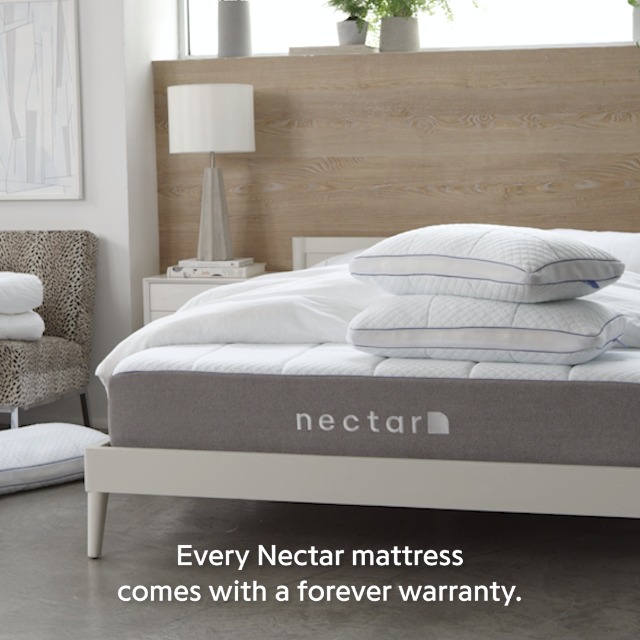 Nectar-Queen-Mattress-2-Pillows-Included-Gel-Memory-Foam-CertiPUR-US-Certified-Foams-180-Night-Home-Trial-Forever-Warranty