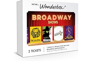 WONDERBOX – Experience Gift – Broadway Shows – 2 Open Tickets for The Broadway Show of Your Choice – Easy and Fast Booking Online - Unique Broadway Show Gift Idea - Find Broadway Musical Tickets