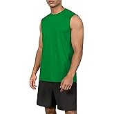 ODODOS Men's Quick Dry Athletic Tank Tops UPF 50+ Sun Protection SPF Workout Sleeveless Muscle Shirts