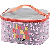 PXTIDY P M Sorority Cosmetic Case Big Little Sorority Gifts P M 1852 Sorority Makeup Organizer Bag Sorority Senior Gift
