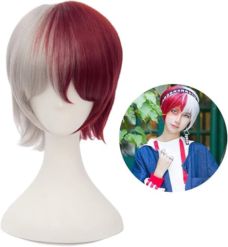 Amazon Jiaxin go 僕のヒーローアカデミア コスプレウィッグ 轟 焦凍