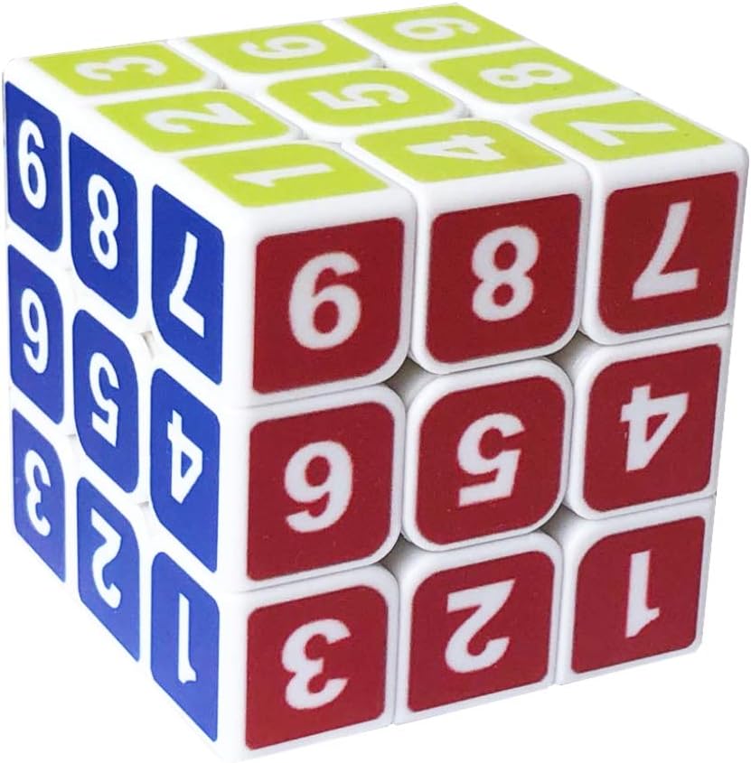 GoodCube Sudoku 3x3 Magic Cube Stickerless 3x3x3 Number Speed Cube