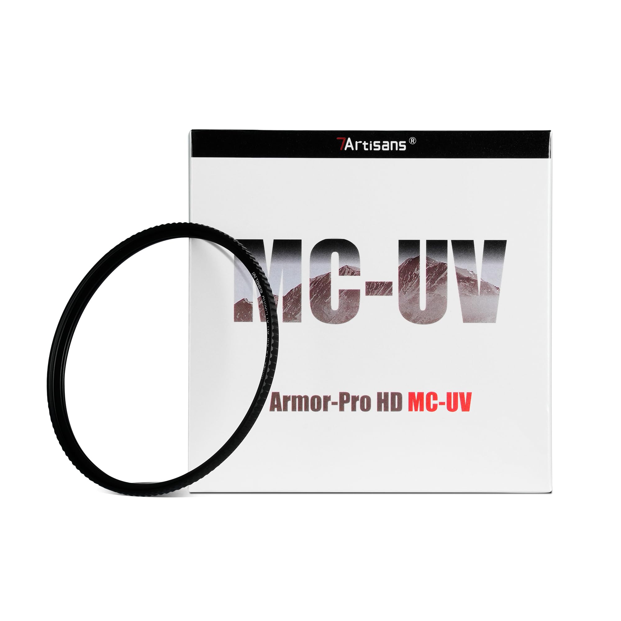 7artisans Armor-Pro HD MC-UV Filter 24 Layers of Coating Waterproof, Anti-fouling and Anti-scratch, Compatible for Camera Lenses with a Diameter of 58mm-95mm.