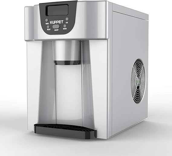 KUPPET 2 in 1 Countertop Ice Maker, Produces 36 lbs Ice in