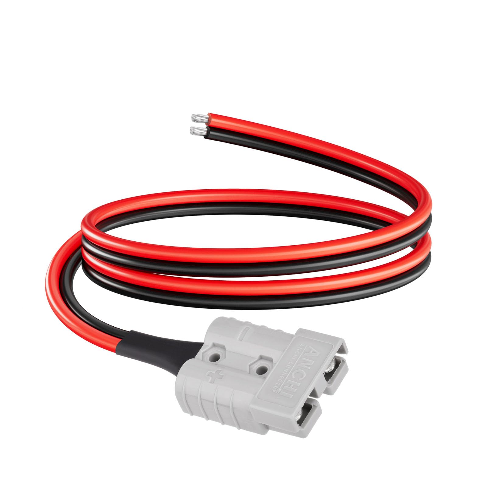 Photo 1 of ELFCULB 10AWG 2FT Anderson Connector 50 Amp Cable,Anderson SB50 Plug Battery Quick Connector Cable for Solar and Wind Energy Systems Battery Power Connections