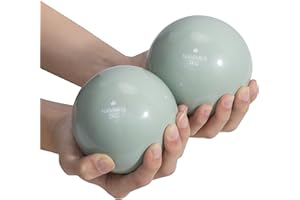 Navaris Pilates Toning Balls - Small Weighted Balls for Exercise - Pilates Weight Ball Set Plyometrics Fascia Training Mobili