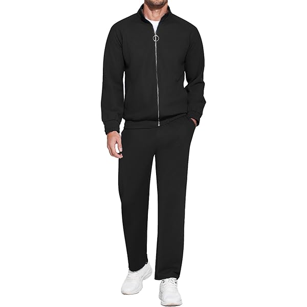 MoFiz Men's Tracksuit Set 2 Piece Outfit Sweatsuit Long