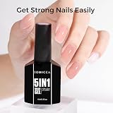 TOMICCA 5-in-1 Nail Builder Gel Nude Pink 15ML 60s LED/2min UV Curing view 7