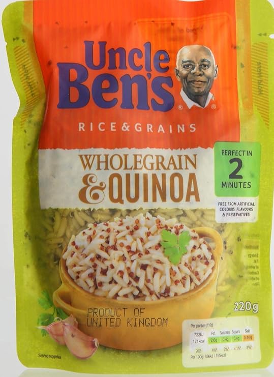 Uncle Ben's Wholegrain & Quinoa Rice 220g Grocery