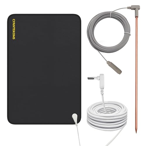 Copper Grounding Rod with 40ft Female Ground Cord, Portable Ground Rod ...