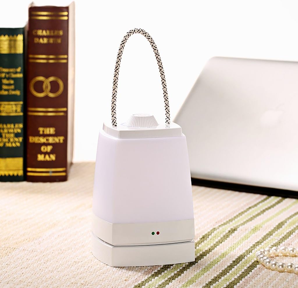 IMINOVO Table Lamp Chargeable Lantern Super Bright LED Night Light Dimmable with 10 Minutes Auto-Off Function Great for Hallway Kitchen Bedroom Bathroom
