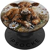 Baby Highland Cow PopSockets Adhesive PopGrip