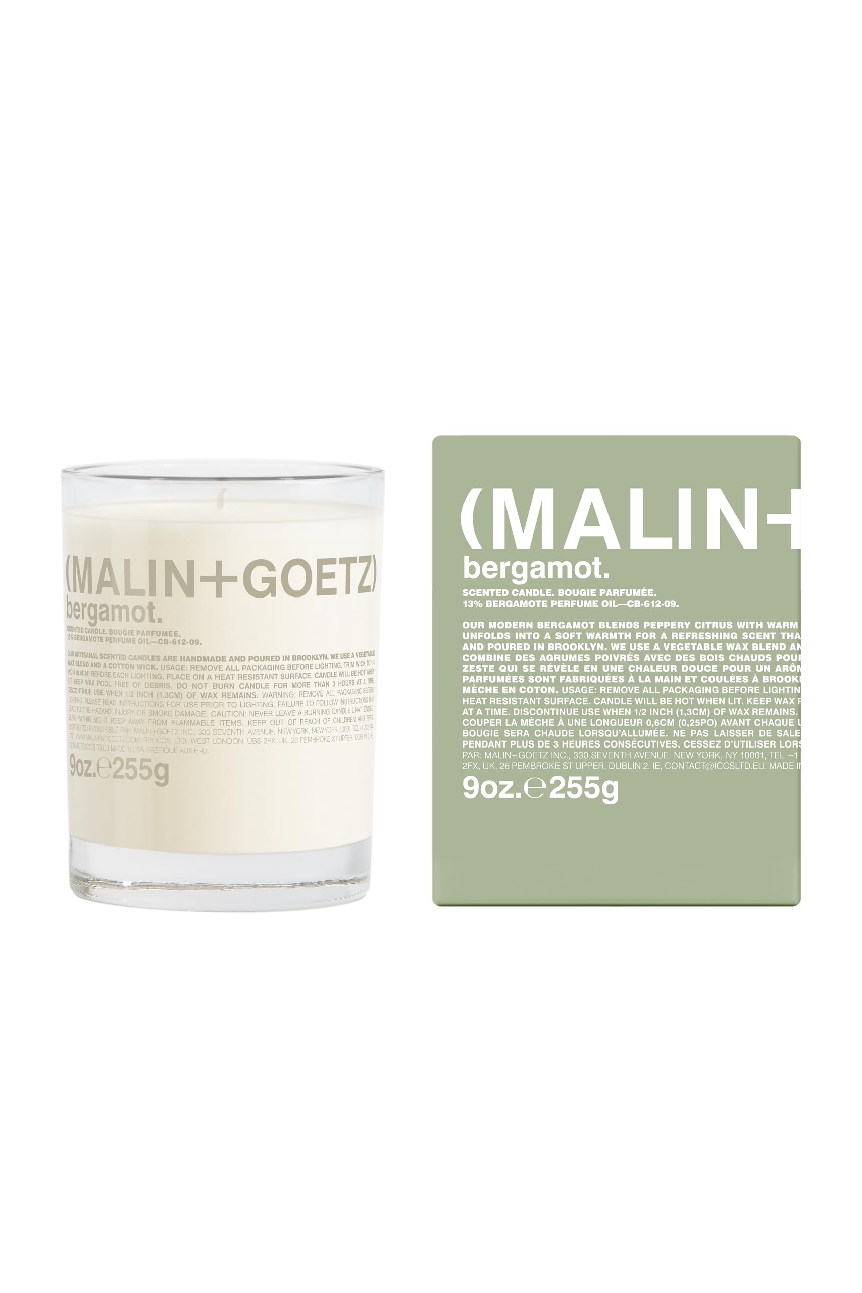MALIN+GOETZ Highly Scented, Long Lasting, Slow Burn, All Natural, Hand Poured, Luxury Wax Blend, Aromatic Candles and Gift Set, 60 Hours, 9oz