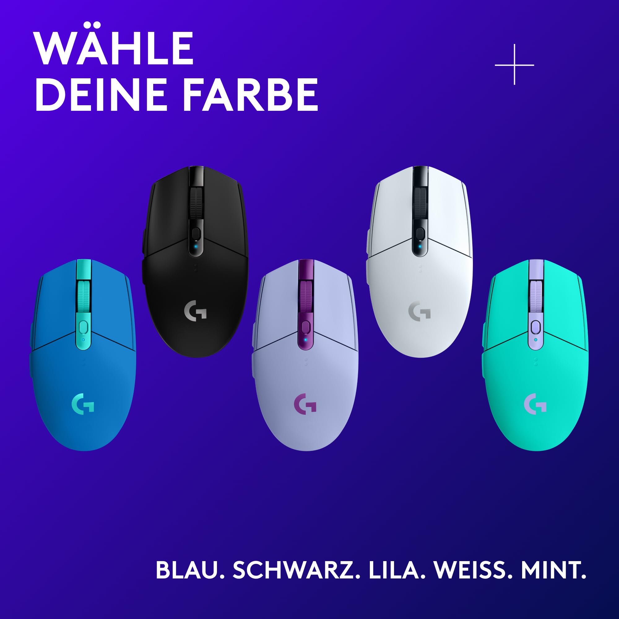 Logitech G305 LIGHTSPEED kabellose Gaming-Maus mit HERO 12K DPI Sensor, Wireless Verbindung, 6 programmierbare Tasten, 250 Stunden Akkulaufzeit, Leichtgewicht, PC/Mac - Schwarz 8