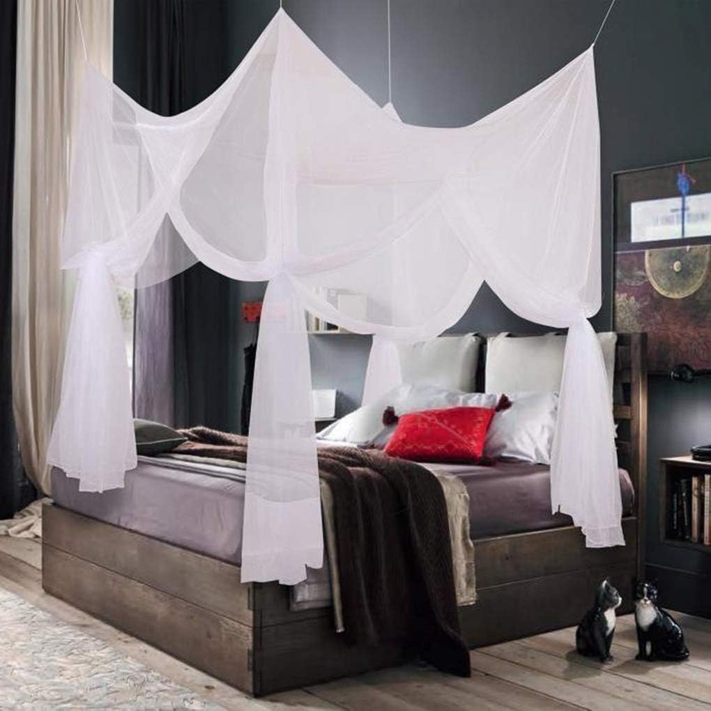Wookauy Hanging Four Corner Design Polyester Mosquito Nets
