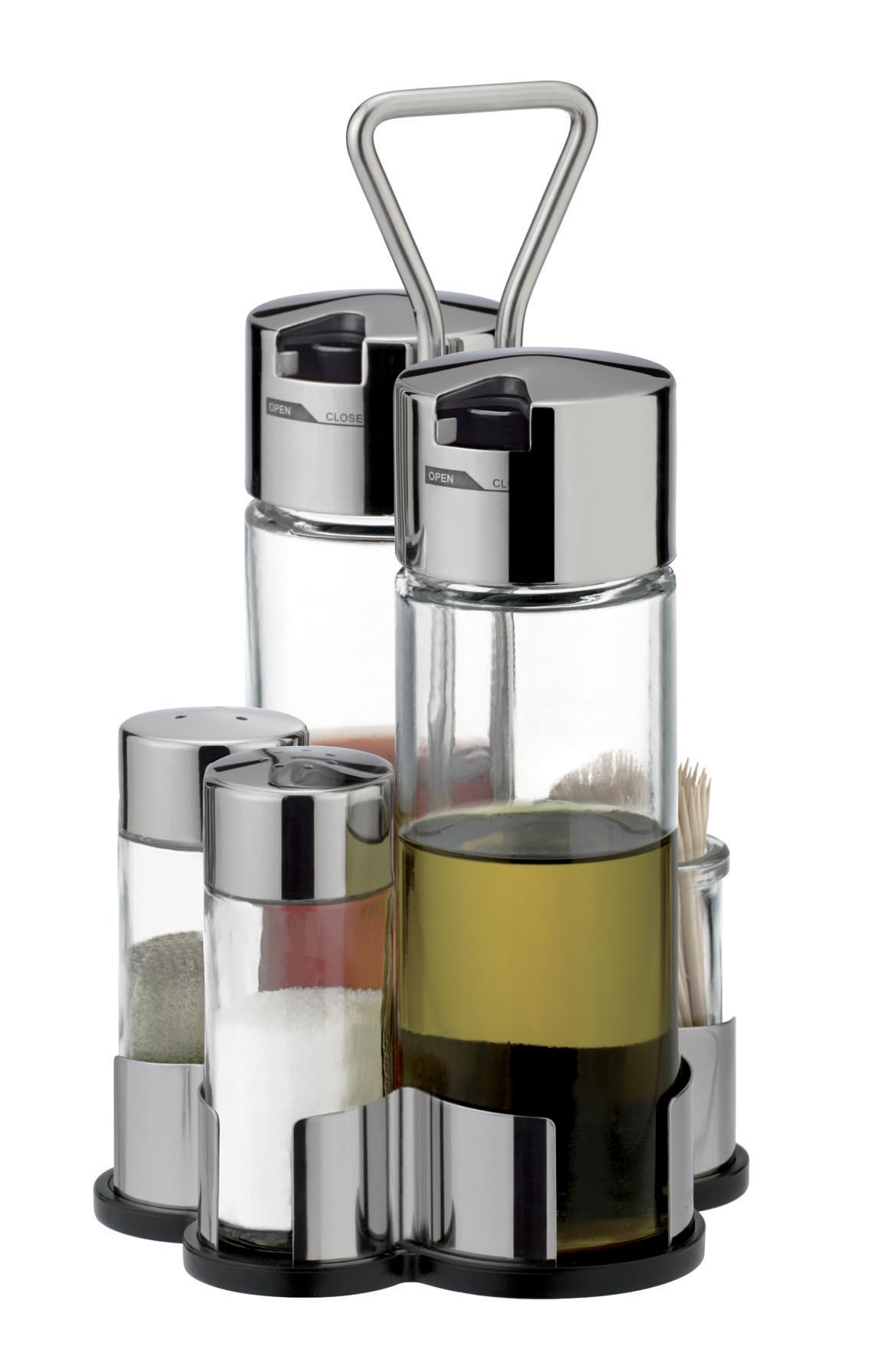 Tescoma Club Oil-Vinegar, Salt-Pepper and Toothpicks Set