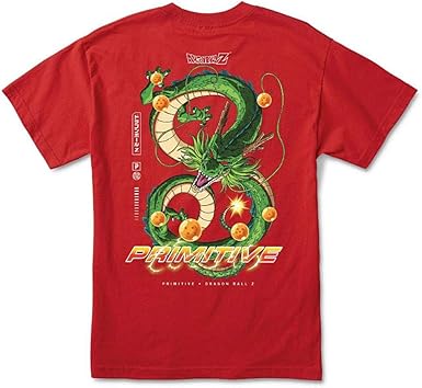 Primitive Skate X Dragon Ball Z Men S Shenron Dirty P Iii Short Sleeve T Shirt Red 3xl Amazon Com