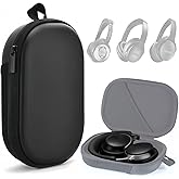 Honlyn Headphones Case for Bose QC45/QC35/QC25/QC15/Ultra Gaming Headset, QC25, PU Hard Shell Travel Carrying Case Bag with Cable Storage for Bose QC45 II, QC35 II Accessories