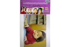 Stages Learning Materials Toddler Time Multicultural Kids Posters for Classroom Decoration, Multicolor