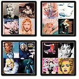 Madonna boxed set of 4 drinks coasters