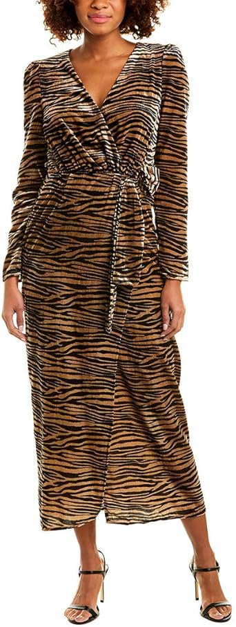 cassie velvet wrap dress