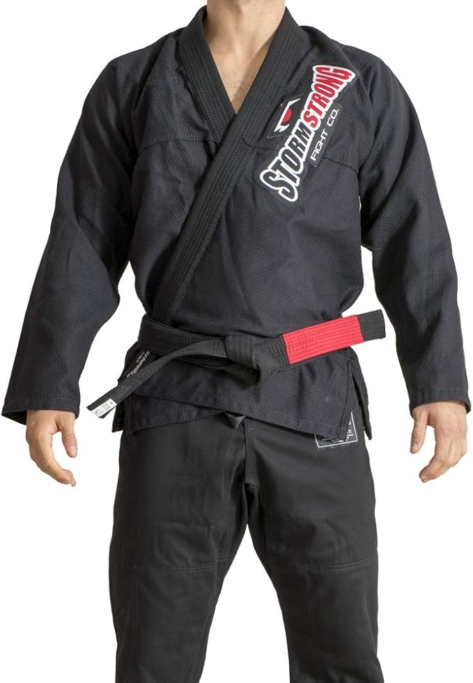 KIMONO STORMSTRONG JIUJITSU TRADICIONAL LEVE PRETO (A0, JiuJitsu