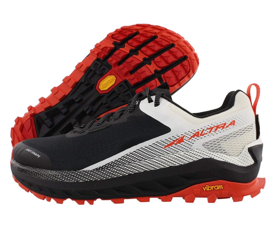 Buy ALTRA Men's AL0A4VQM Olympus 4 Trail Running Shoe, Black/White 7