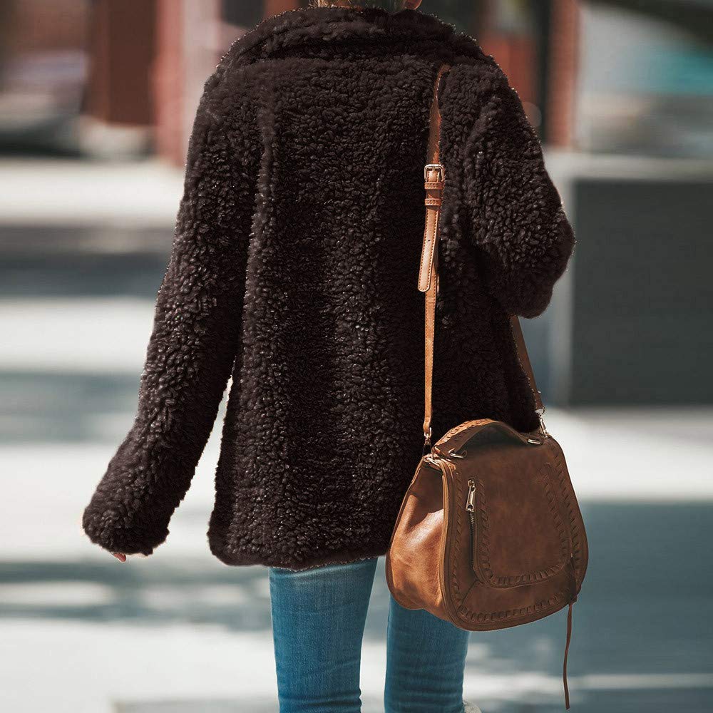 Clothing RedBrowm-women Fleece Coat 