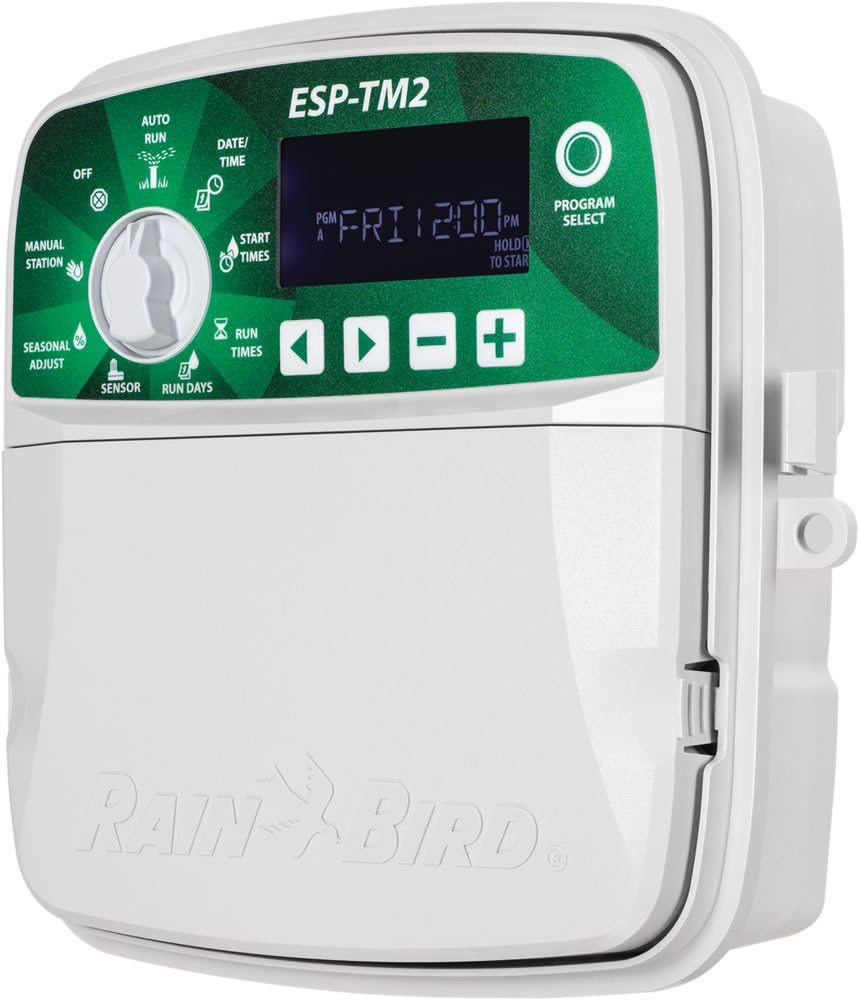 Rain Bird ESP-TM2 Irrigation Controller (WiFi Module Not Included) / 4 Zones RainBird TM2-4 : Garden & Outdoor