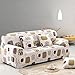 Bluecookies Printed Stretch Sofa Cover 1-Piece Spandex Fabric Couch Slipcover Protector Color Block
