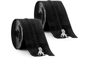 Heavy Duty Tent Zips for Sewing,Greenhouse Zipper Door 7 Feet Long 3 Inches Wide,Robust Self-Adhesive Heavy-Duty Construction