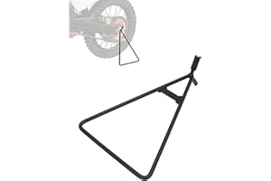 JFG Racing Dirt Bike Triangle Stand,Universal Motorcycle Kickstand Rear Side Wheel Holder for Dirt Pit Bike Supermoto Motocross Enduro-Black