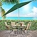 Best Choice Products 9ft Outdoor Water/UV-Resistant Market Patio Umbrella w/Crank Tilt Adjustment, 180G Polyester, Wind Vent, 1.5in Diameter Aluminum Pole - Green