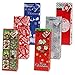 All one tech 12 Christmas Wine Gift Bags with Handle & Tags for Holiday Wine Bottle Bag Decorations for Home Table Party