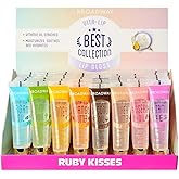 Ruby Kisses Broadway Vita-Lip Clear Lip Gloss (48 Pack), Ultra-Hydrating & Soothing Formula with Vitamins, High-Shine Non-Sticky Finish Lip Balm with Mint, Rosehip, Coconut, Mango, Argan, Honey, Shea