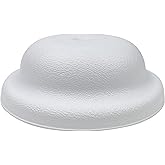 American Built Pro Cleanout Cover Plate Bell Design Includes One #14 Screw, Size 4.25 Inch Round White Color Built With High 