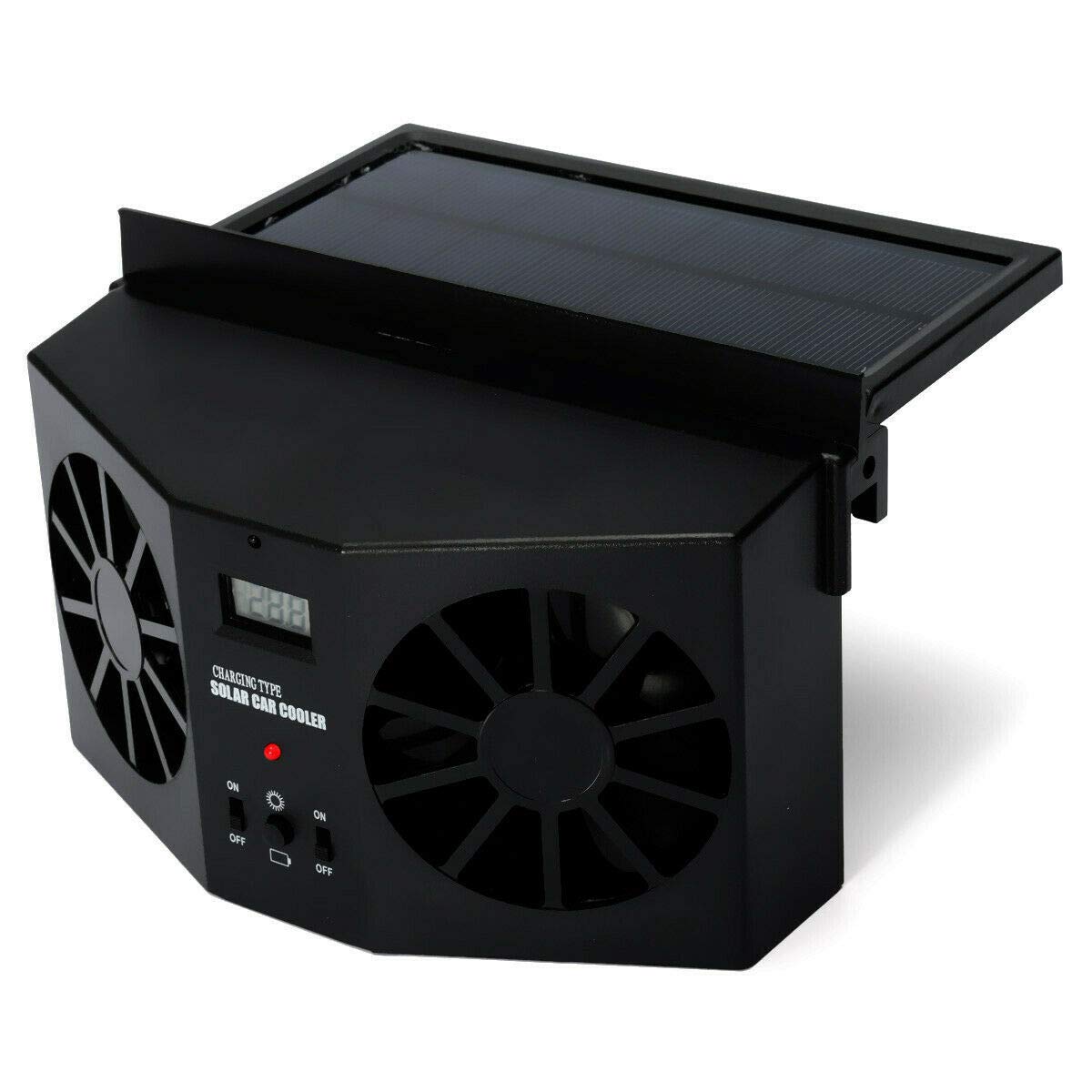 Photo 1 of MASO Solar Powered Car Exhaust Fan, Car Radiator Fan, Energy Saving Air Vent Radiator Air Purifiers 2W ABS?Black?