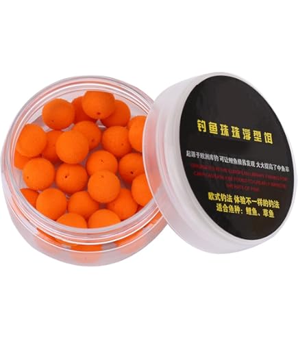 30pcs 12mm Smell Carp Fishing Bait Boilies Eggs / 4 Flavors Floating Ball Beads Feeder Artificial Carp Baits Lure Orange Sweet Potatoes 12mm