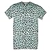 Cheetah Print Blue All Over Animal Pattern Grey Graphic Adult Tshirt Tee