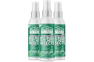 CHOMP! Bed Bug Spray, 3 Pack, Travel Size, Natural, Plant Based Bed Bug Killer, Insect & Pest Control for Home and Hotels for Ants, Bed Bugs, Spiders, Dust Mites, Flys, Peppermint Scent, 3.4 Fl Oz