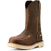 Ariat Men's Rebar Lift Pull On Moc Toe Work Boot, Distressed Brown, 11