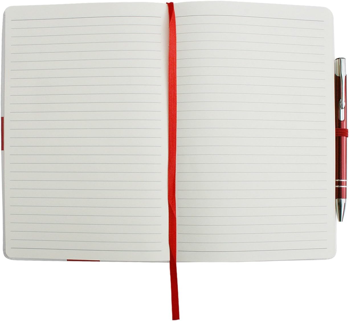 England Flag Notebook - Hardback A5, White, Red - Image 3