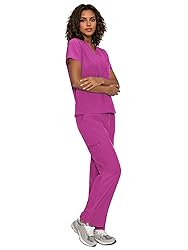 floralhue Scrubs for Women, V-Neck Scrubs Top