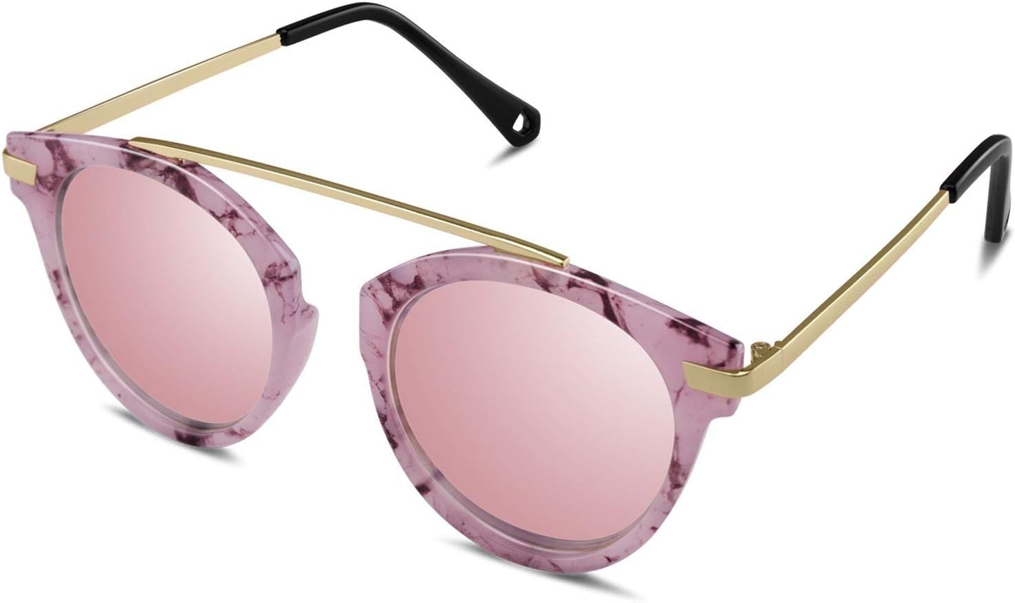 Goliath Ronin Vintage Sunglasses Retro Fashion Pantos Shape Eyewear Mirrored Lens Glasses for Womens Girls