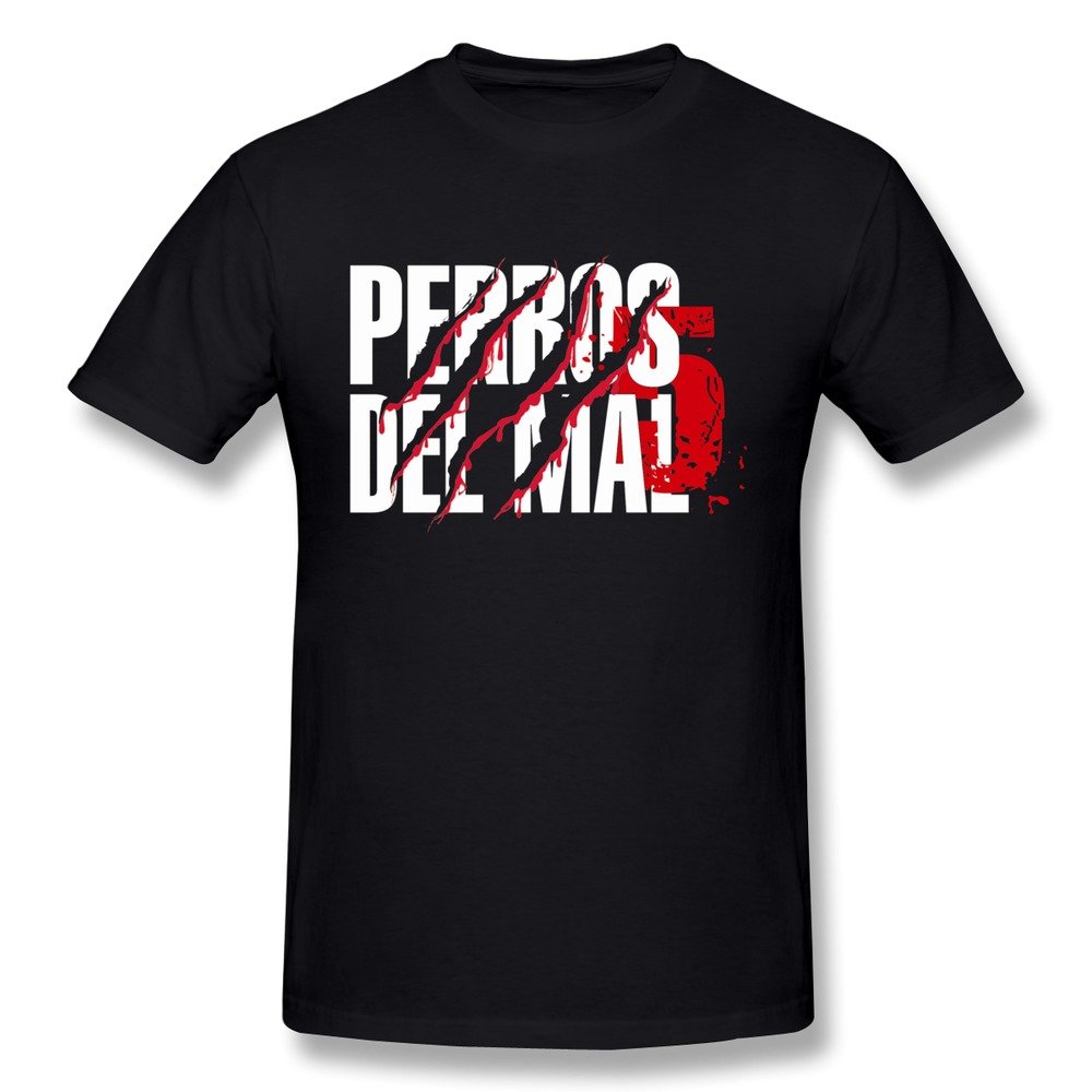 Amazon Cherishメンズペロ アグアヨ ジュニアjr El Hijo Delロゴtシャツトレンディブラック Tシャツ カットソー 通販