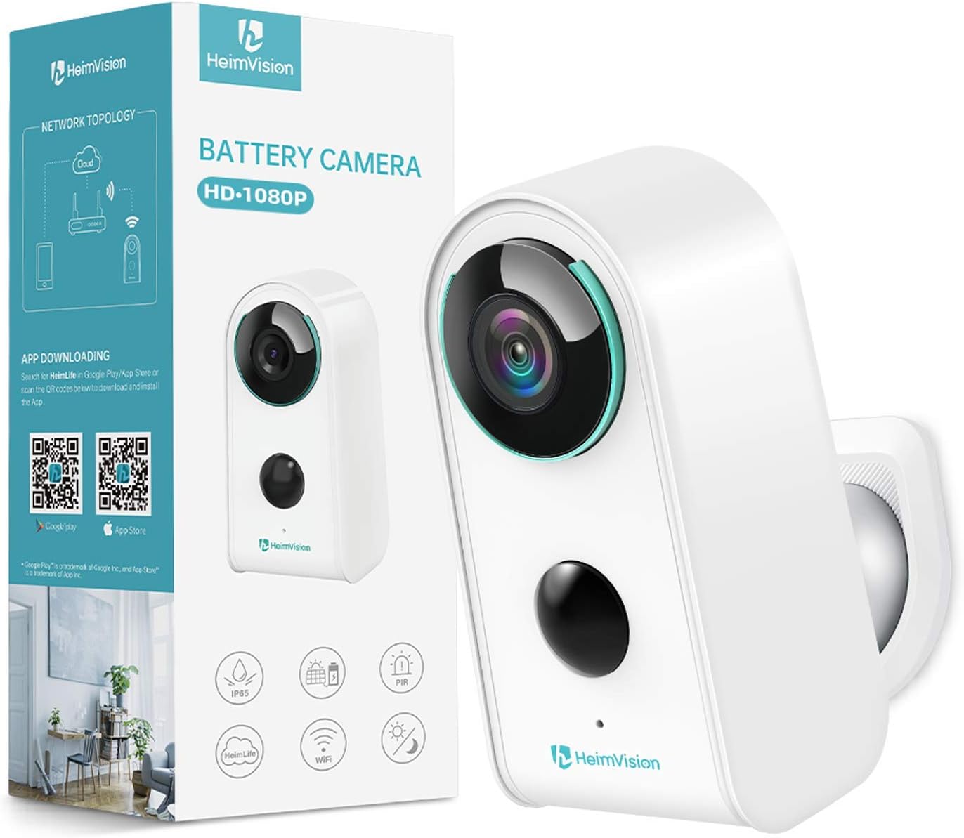 Heimvision Outdoor Battery Security Camera 1080p Amazon De Elektronik