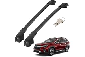 JOYTUTUS Lockable Car Roof Rack Cross Bars Compatible with Subaru Ascent 2019-2025, 220LB Aluminum Crossbars for Roof Racks Suitcases Kayaks Canoes Bikes Skis Snowboard